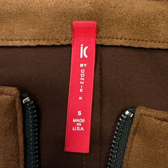 IC By Connie K Poncho Style Jacket Faux Suede Boho Festival Western Sz S NWT - Picture 9 of 15